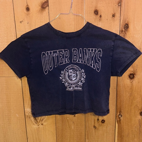 Outer banks cropped t shirt - Picture 1 of 1